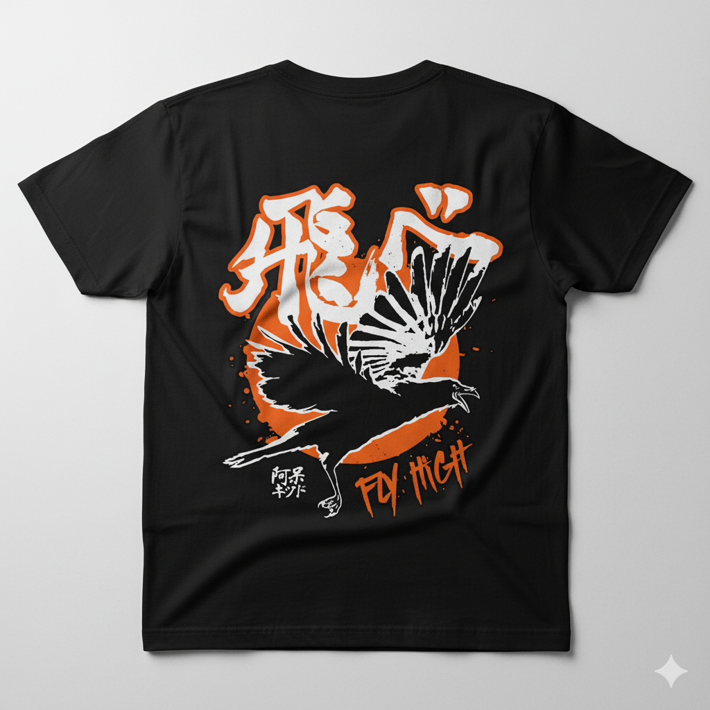 Camiseta FlyHigh Negra